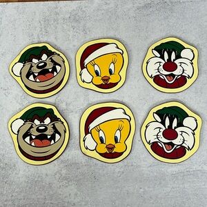 Looney Tunes Christmas Coasters Set of 6
